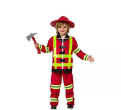 Red Firefighter Costume for Boys