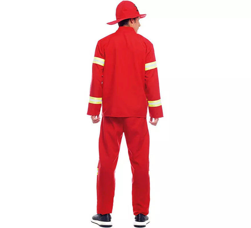 Translation missing: en.Disfraz de Bombero Rojo y Amarillo para hombre