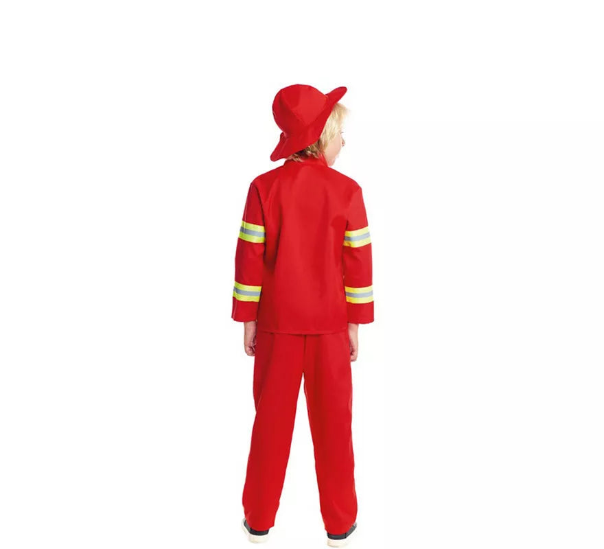 Disfraz de Bombero Rojo y Amarillo para niño