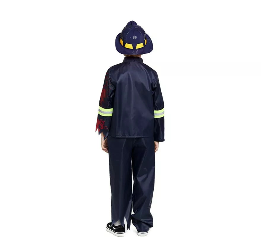 Disfraz de Bombero Zombie para niños
