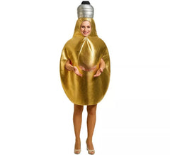 Yellow Light Bulb Costume for Adults