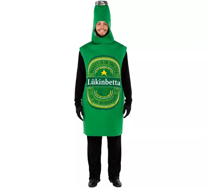 Disfraz de Botella Cerveza para hombre