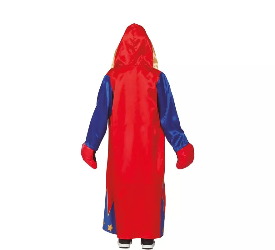 Translation missing: en.Disfraz de Boxeador Azul y Rojo para niños