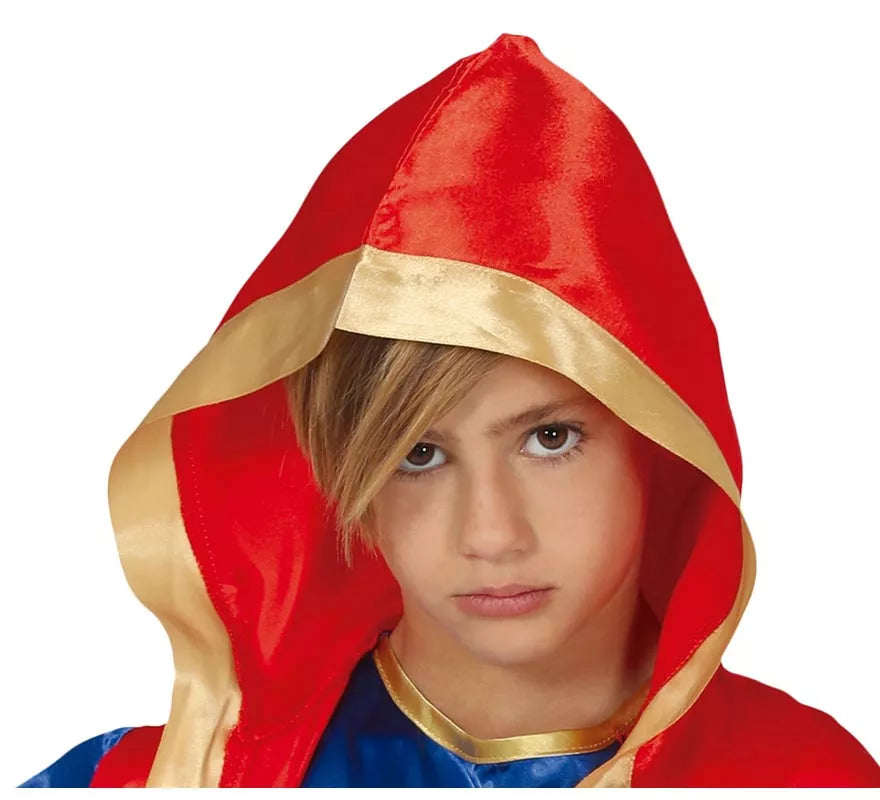 Disfraz de Boxeador Azul y Rojo para niños