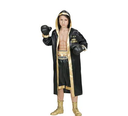 Disfraz de Boxeador Campeón del Mundo para niño y adolescente