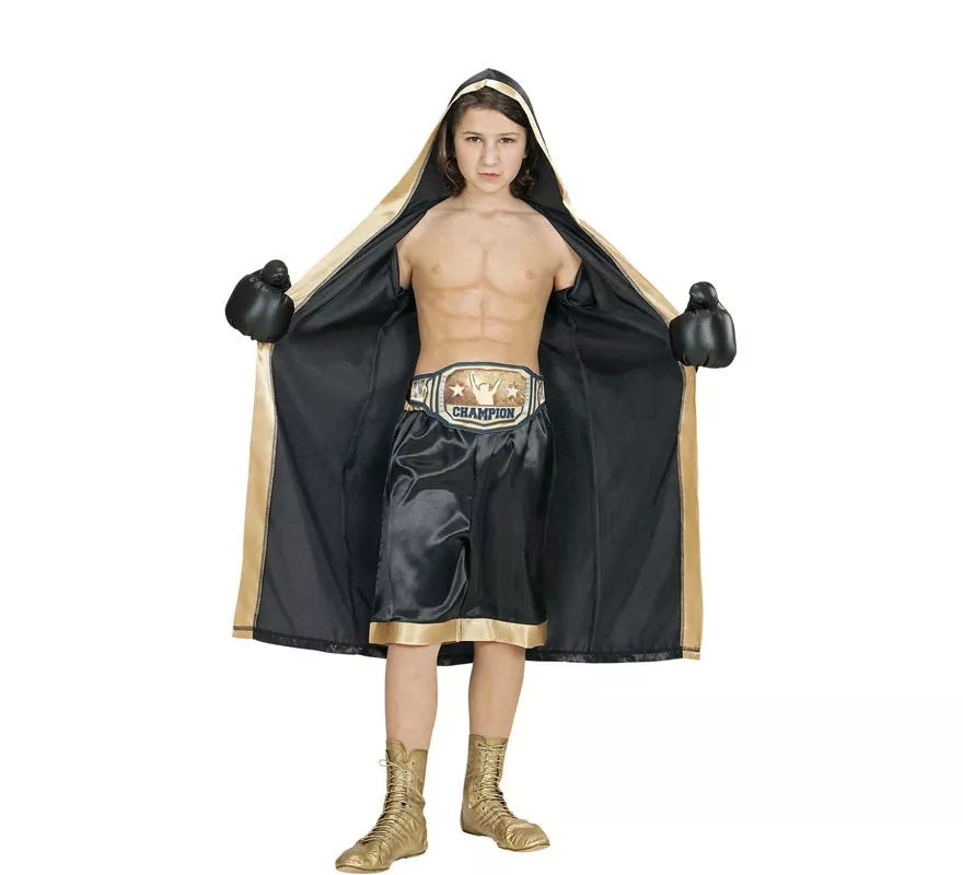 Disfraz de Boxeador Campeón del Mundo para niño y adolescente