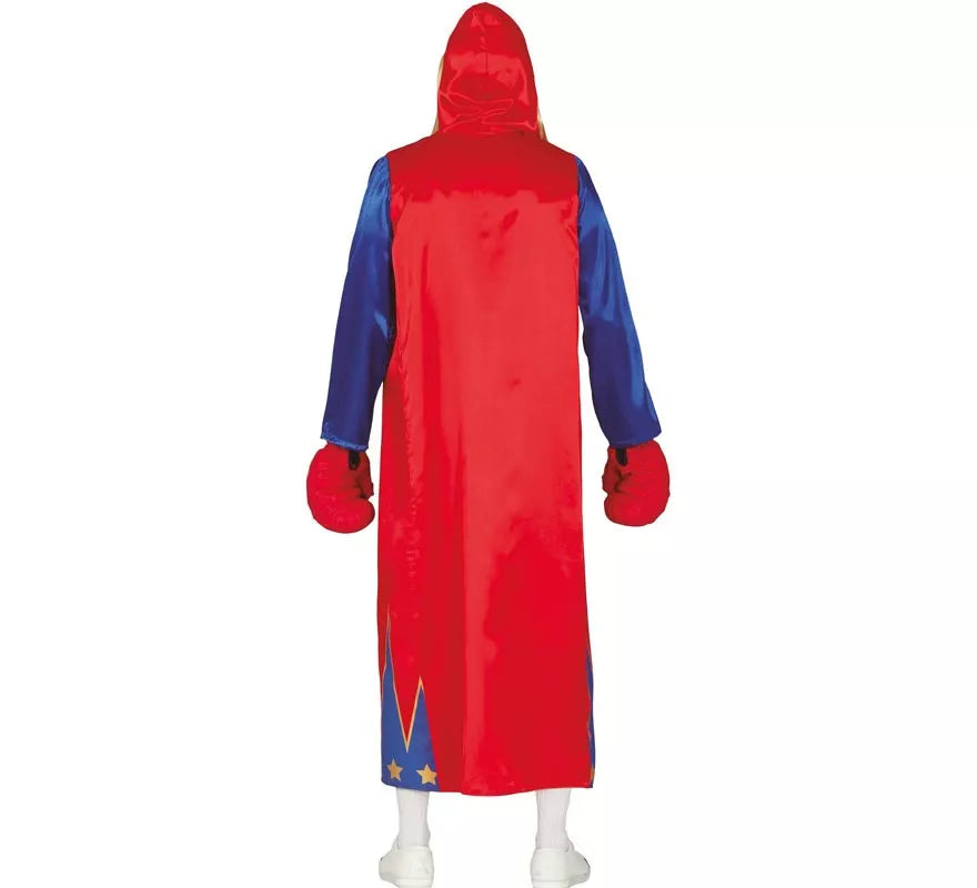 Disfraz de Boxeador Rojo y Azul para hombre