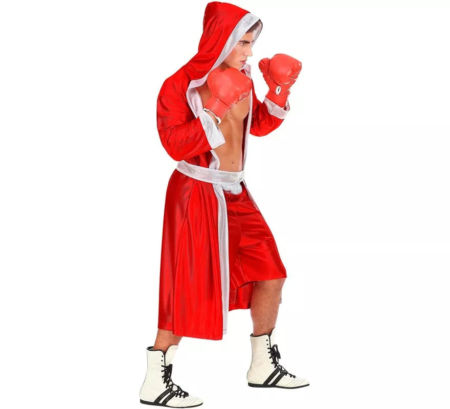 Translation missing: en.Disfraz de Boxeador rojo y blanco para hombre