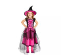 Disfraz de Bruja Chic Rosa para niña