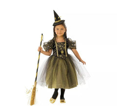 Witch with Stars Costume for Girl