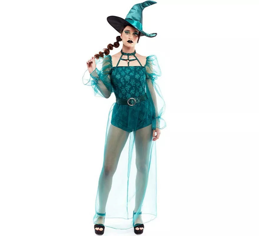 Translation missing: en.Disfraz de Bruja con transparencias para mujer