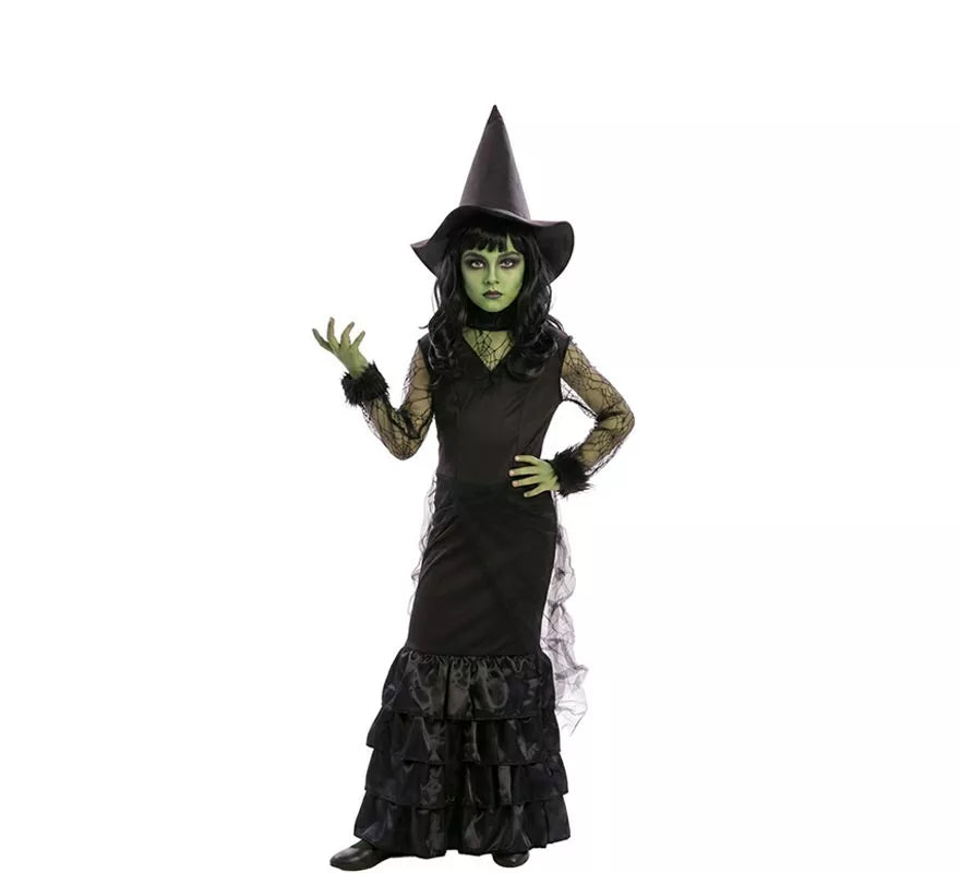 Disfraz de Bruja Elegante para niña