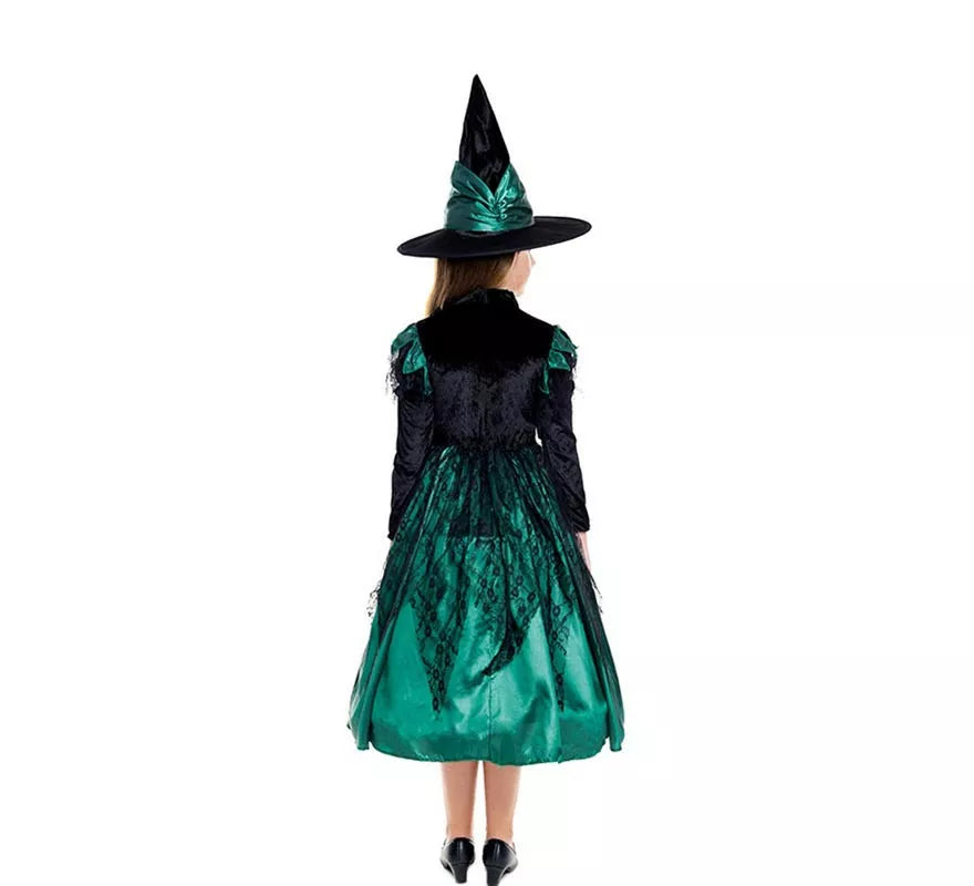 Translation missing: en.Disfraz de Bruja Magic Verde para niña