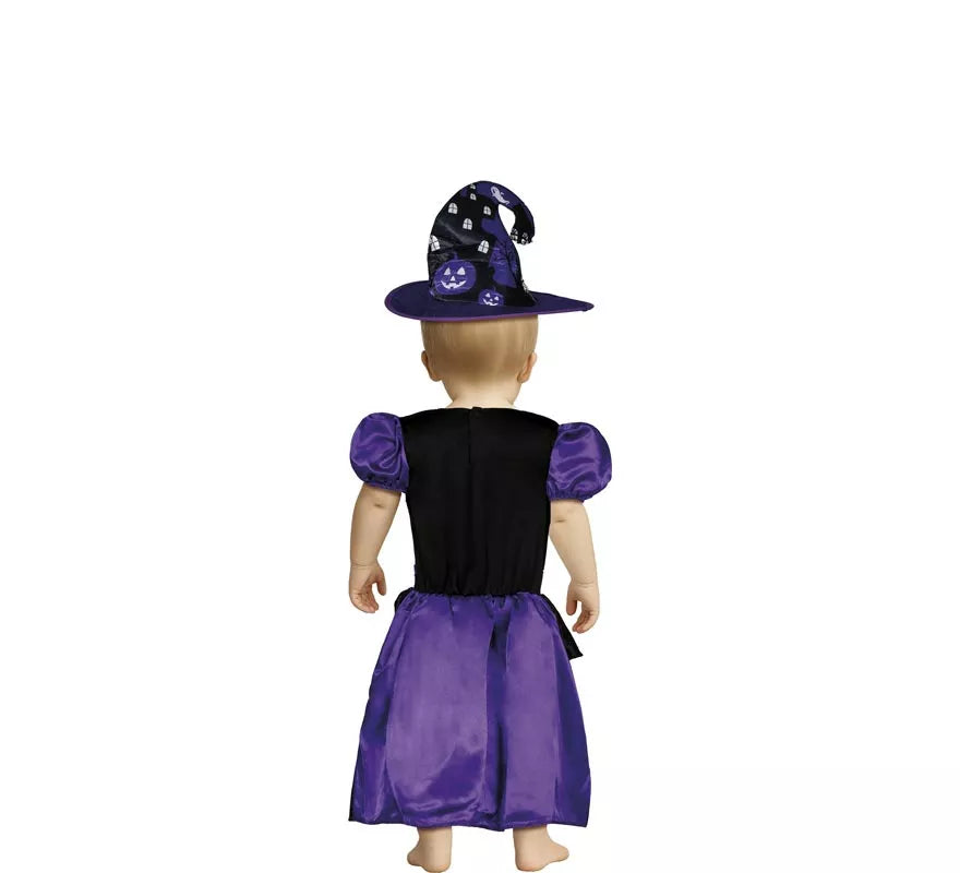 Translation missing: en.Disfraz de Bruja Misteriosa púrpura para niña y bebé