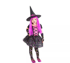 Pink Moonlight Witch Costume for Girls