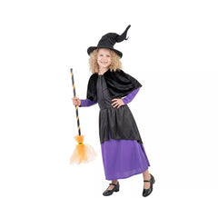 Flirty Purple Witch Costume for Girl