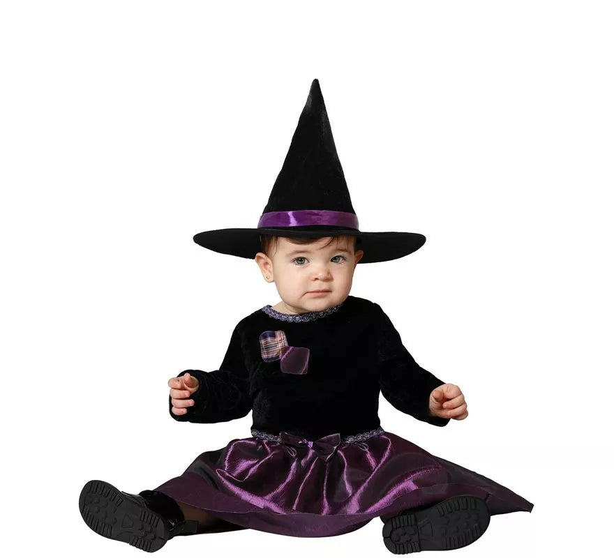 Translation missing: en.Disfraz de Bruja Morado para bebé y niña