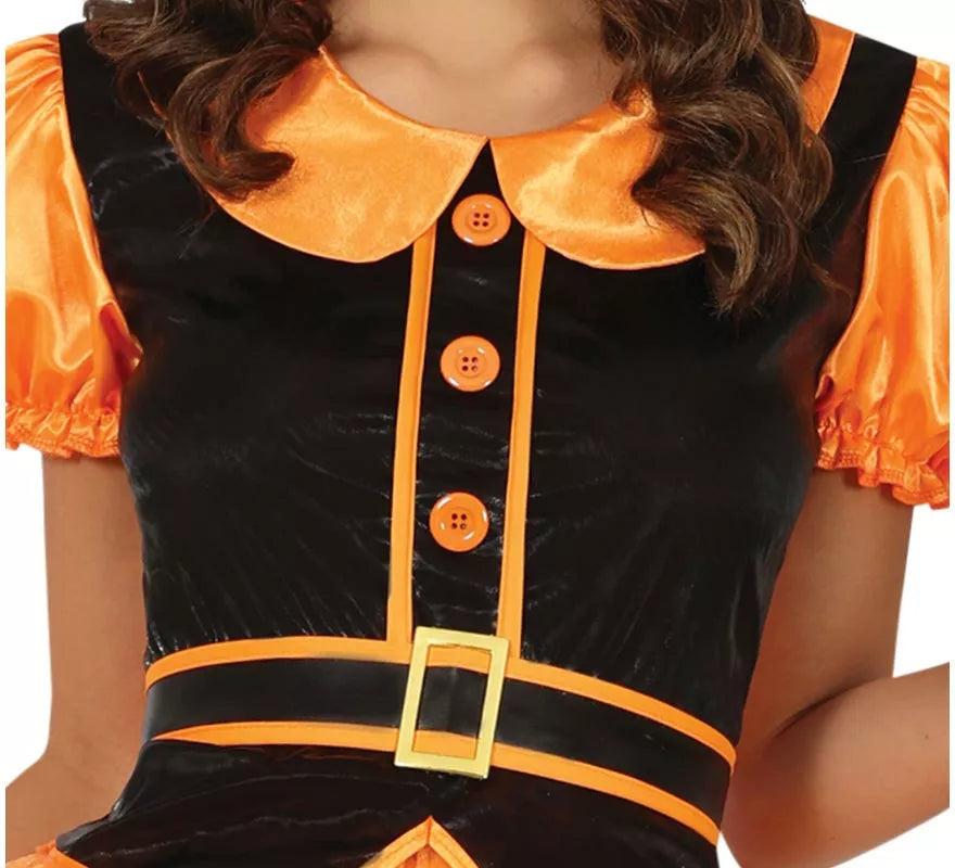 Translation missing: en.Disfraz de Bruja naranja para mujer