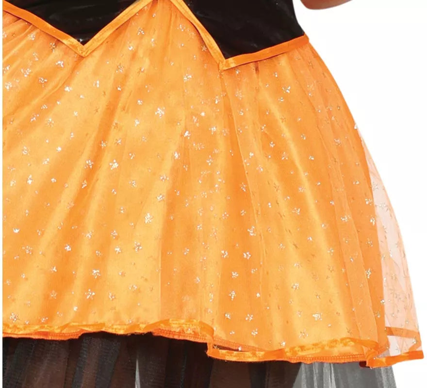 Disfraz de Bruja naranja para mujer