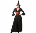 Disfraz de Bruja negro con Corset para mujer