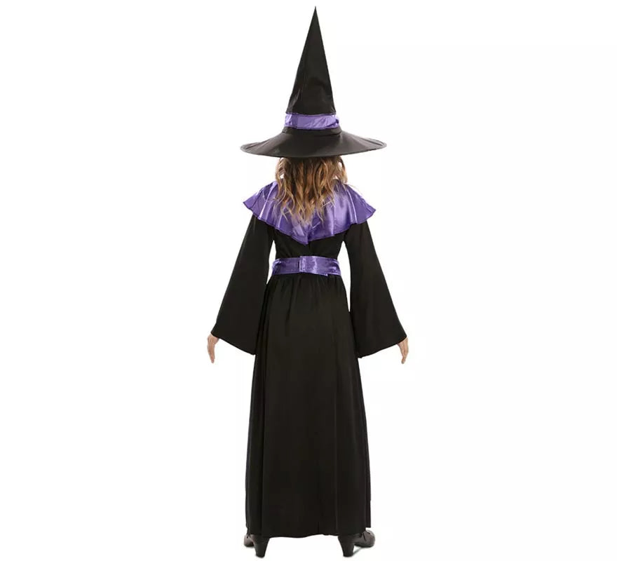 Disfraz de Bruja púrpura para niña