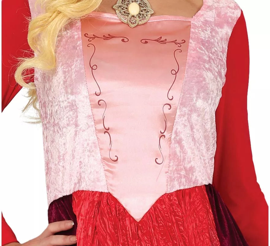 Disfraz de Bruja rojo para mujer