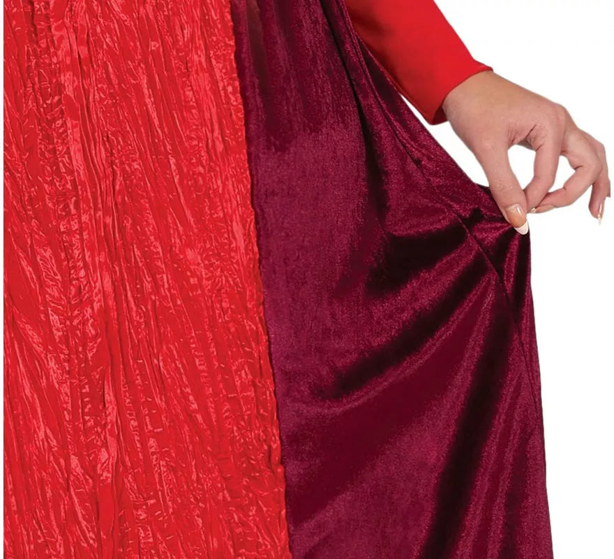 Disfraz de Bruja rojo para mujer