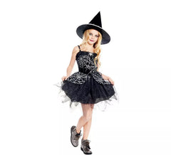 Spiderweb Witch Costume for Girls
