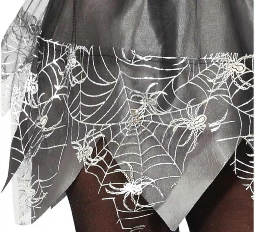 Translation missing: en.Disfraz de Bruja Spiderweb plateada para adolescente