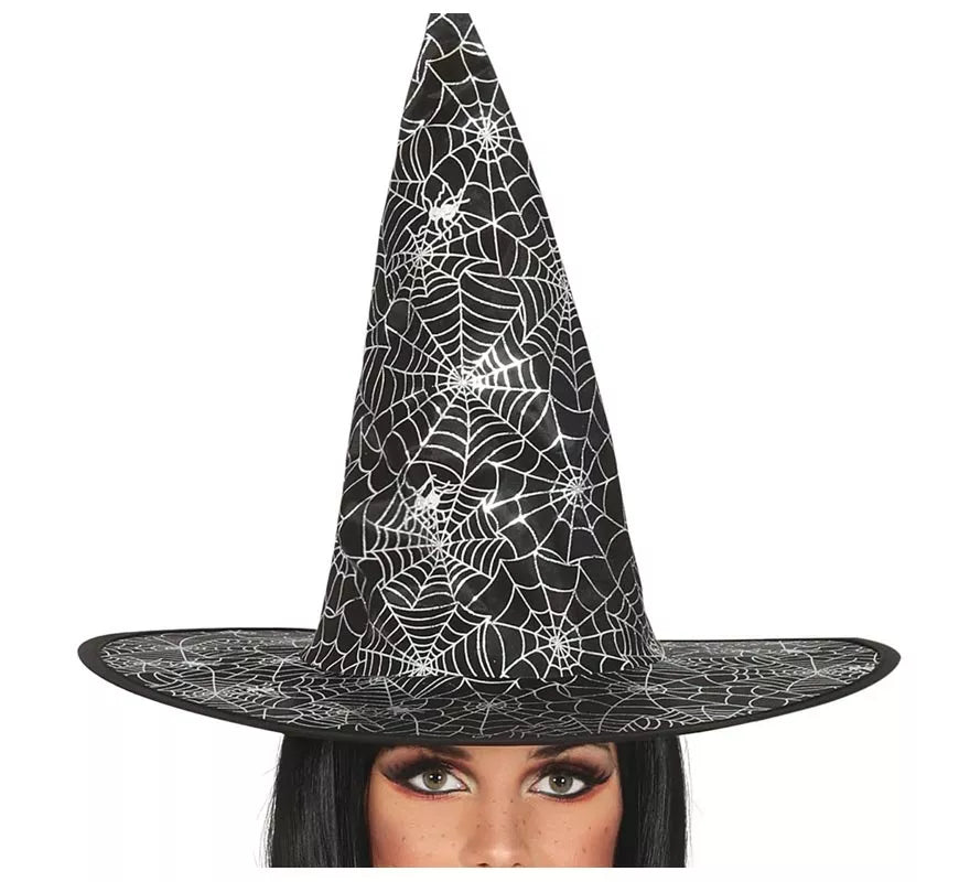 Disfraz de Bruja Spiderweb plateada para mujer
