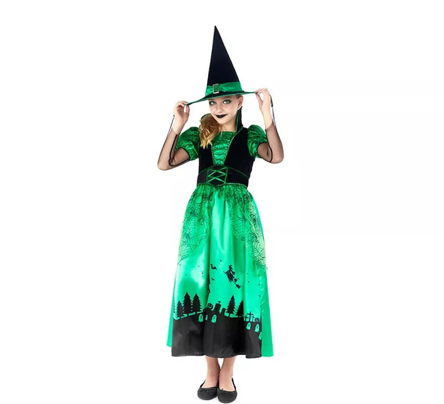 Translation missing: en.Disfraz de Bruja Verde para niña