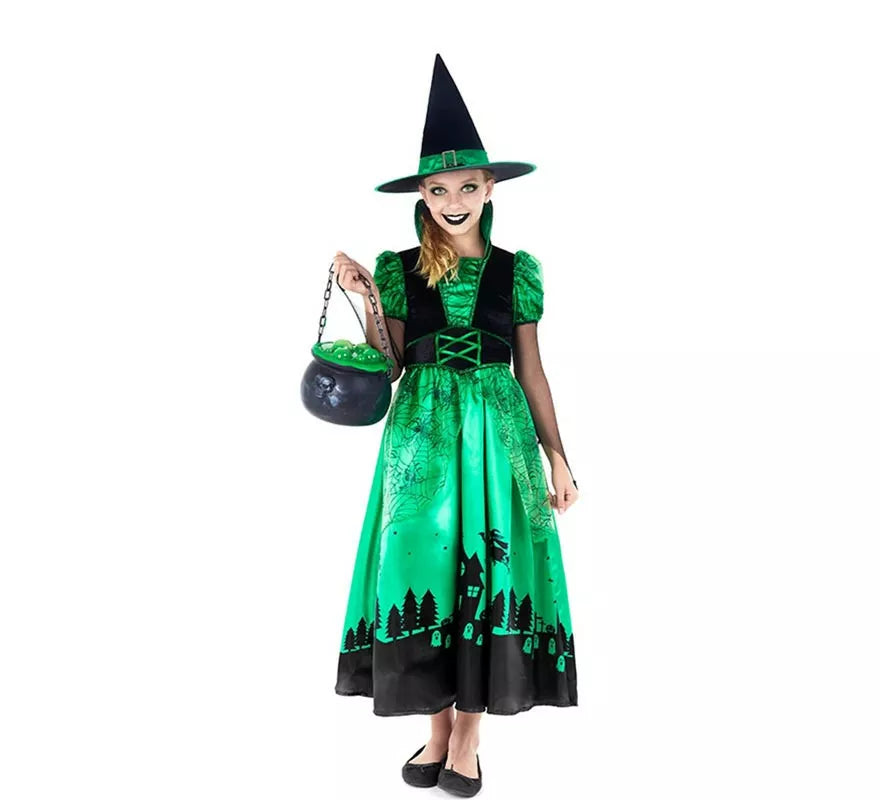 Translation missing: en.Disfraz de Bruja Verde para niña