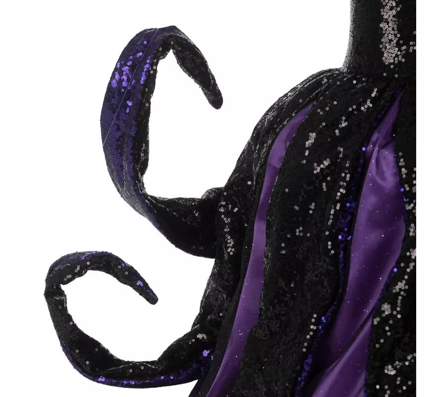 Disfraz de Bruja Villana del Mar morado para mujer