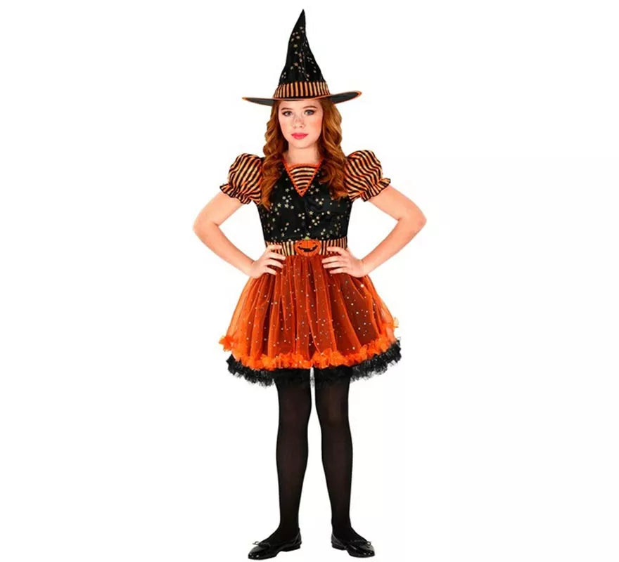 Disfraz de Brujita Calabaza para niña