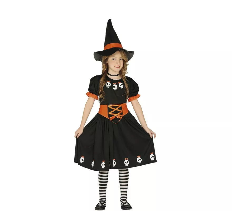 Translation missing: en.Disfraz de Brujita Calaveras para niña