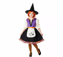 Little Witch Costume with Apron for Girl