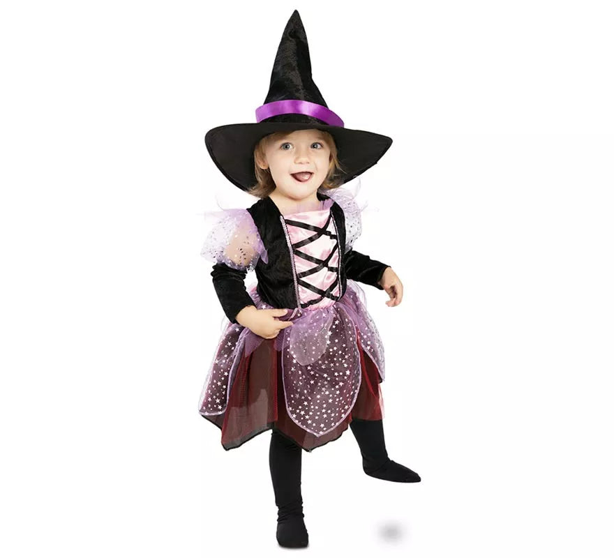 Translation missing: en.Disfraz de Brujita Morada para bebé y niña