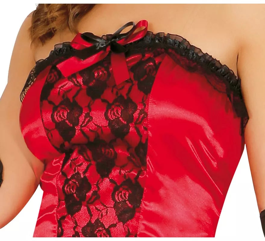 Translation missing: en.Disfraz de Burlesque Can-can rojo para mujer