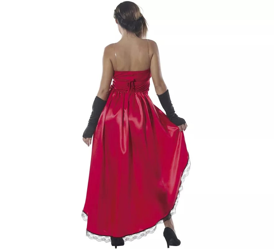 Disfraz de Burlesque Can-can rojo para mujer