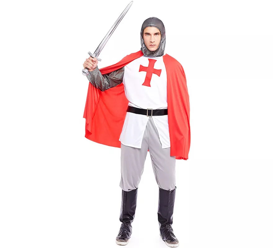 Disfraz de Caballero Cruzadas Cristianas para hombre