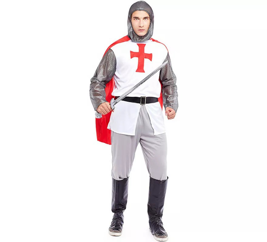 Translation missing: en.Disfraz de Caballero Cruzadas Cristianas para hombre