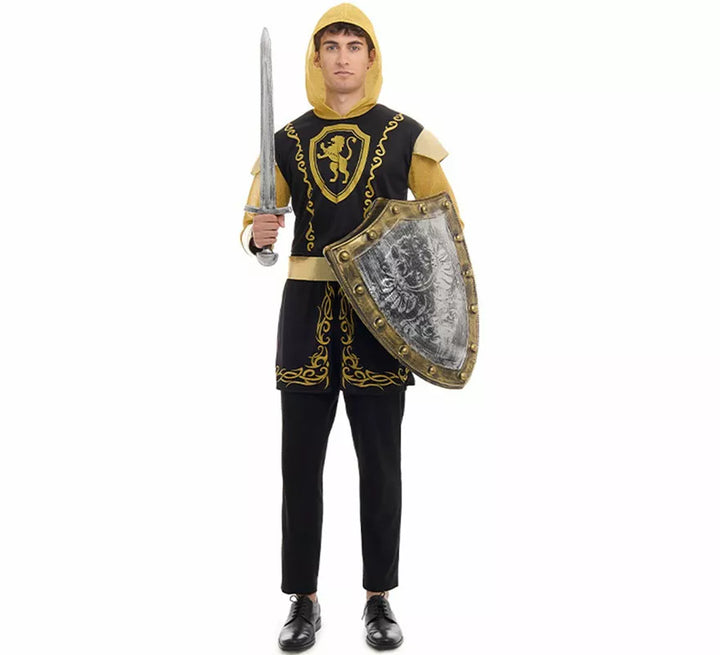 Disfraz de Caballero dorado para hombre