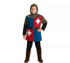 Blue Medieval Knight Costume for Boys