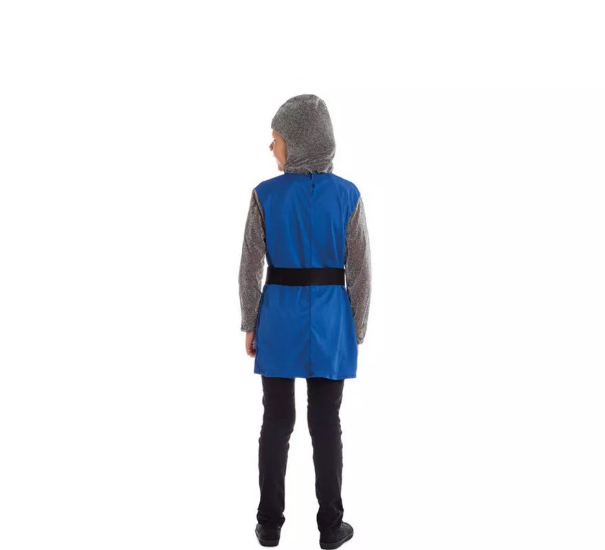 Disfraz de Caballero Medieval azul para niño