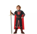 Disfraz de Caballero Medieval León negro para niños