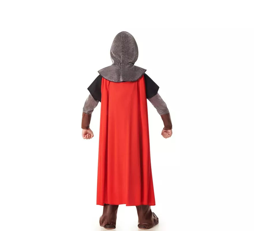 Disfraz de Caballero Medieval León negro para niños