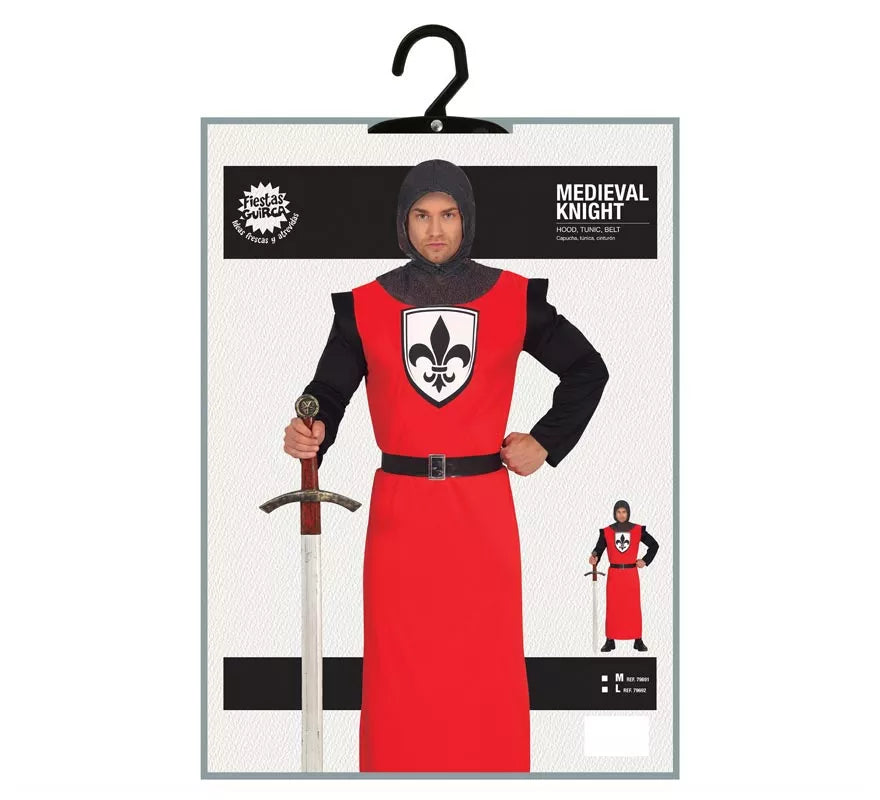 Disfraz de Caballero Medieval Nocturno para hombre