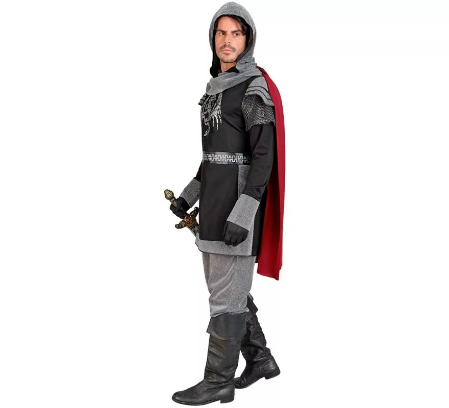 Translation missing: en.Disfraz de Caballero Medieval Oscuro para hombre