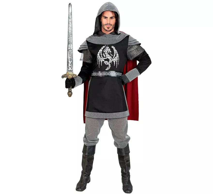Translation missing: en.Disfraz de Caballero Medieval Oscuro para hombre