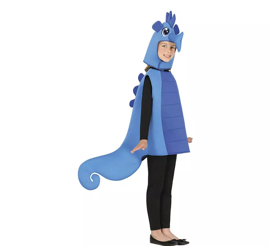Disfraz de Caballito de Mar azul para niño